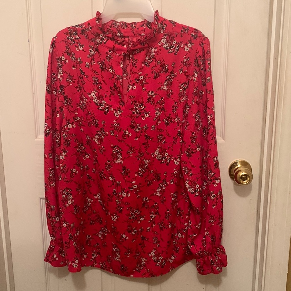 Madison Jules Raspberry Blouse 👚,Size 1X